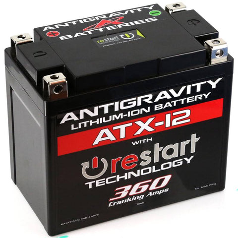 Antigravity Batteries - YTX12 High Power Lithium Battery w/Re-Start