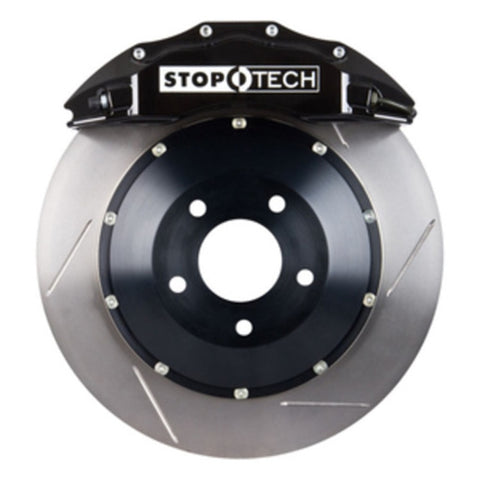 StopTech Big Brake Kit 02-07 Subaru WRX Front 355x32mm Black ST-60 Calipers Slotted Rotor Kit