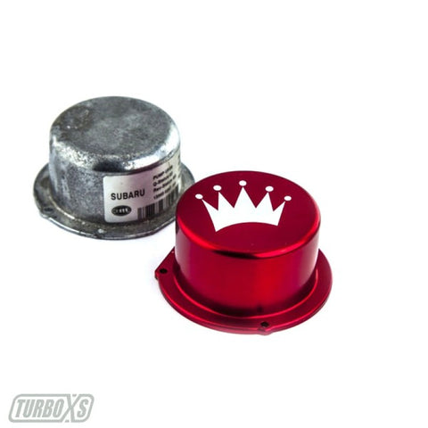 Turbo XS - Subaru 15-21 WRX - Billet Aluminum Vacuum Pump Cover (Red)