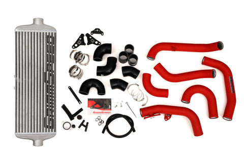 GrimmSpeed - Subaru 15-21 STI - Front Mount Intercooler Kit (Raw Core / Red Pipe)