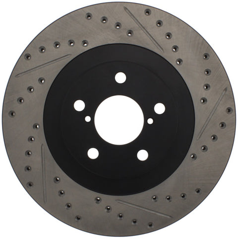 StopTech - Slotted & Drilled Right Front Rotor - Subaru WRX 02-10 / + More