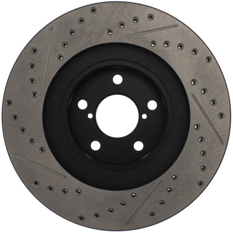 StopTech - Slotted & Drilled Right Front Rotor - Subaru WRX 02-10 / + More