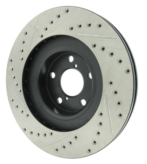 StopTech - Slotted & Drilled Left Front Rotor - Subaru WRX 02-10 / + More