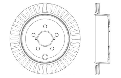 StopTech 13-17 Subaru BRZ Cryo Drilled Sport Brake Rotor - Right