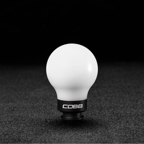 Cobb Subaru 02-14 WRX / FXT 04-08 / LGT 05-09 / OBXT 05-09 - 5-Speed COBB Knob - White Knob w/ Stealth Black