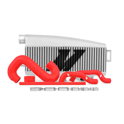 Mishimoto Subaru 02-07 WRX/04-07 STi - Top-Mount Intercooler Kit (Silver Core & Red Hoses)