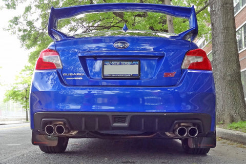 Rally Armor - Subaru 15-21 WRX & STi - Urethane Mud Flaps (Red w/ White Logo)