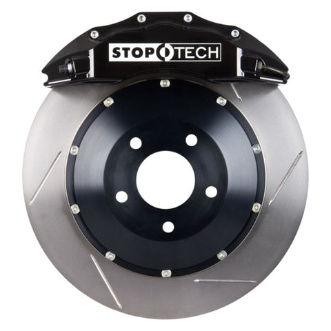 StopTech Big Brake Kit 02-07 Subaru WRX Front 355x32mm Black ST-60 Calipers Slotted Rotor Kit