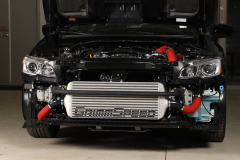 GrimmSpeed - Subaru 15-21 WRX - Front Mount Intercooler Kit (Raw Core / Red Pipe)