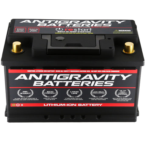 Antigravity Batteries - H8/Group 49 Lithium Car Battery w/Re-Start (80 amp hours)