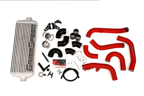 GrimmSpeed - Subaru 15-21 STI - Front Mount Intercooler Kit (Raw Core / Red Pipe)