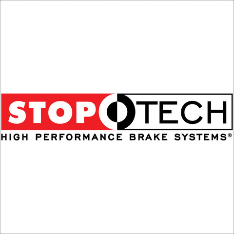 StopTech 13 Subaru BRZ BBK Rear ST-40 Yellow Caliper 345x28mm Zinc Slotted Rotor