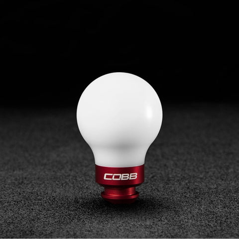 Cobb Subaru 02-14 WRX / FXT 04-08 / LGT 05-09 / OBXT 05-09 - 5-Speed COBB Knob - White w/ Race Red