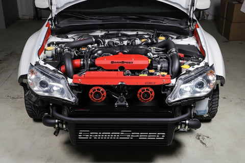 GrimmSpeed - Subaru 08-14 WRX - Front Mount Intercooler Kit (Black Core / Black Pipe)