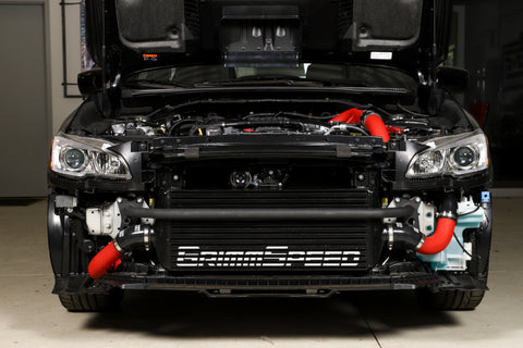 GrimmSpeed - Subaru 15-21 WRX - Front Mount Intercooler Kit (Black Core / Red Pipe)