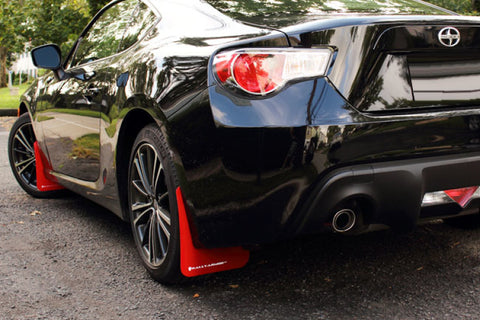 Rally Armor - Subaru 13-20 BRZ - Polyurethane Mud Flaps (Red w/ White Logo)