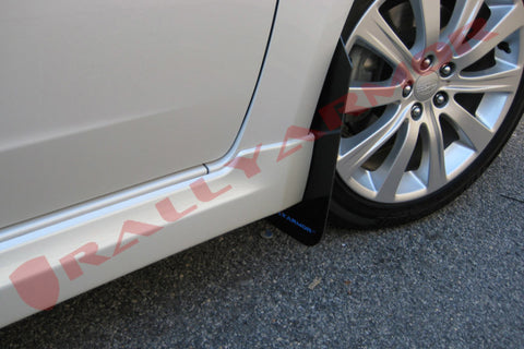 Rally Armor - Subaru 08-11 WRX / Impreza - Polyurethane Mud Flap (Black w/ Blue Logo)