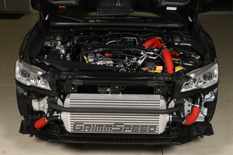 GrimmSpeed - Subaru 15-21 WRX - Front Mount Intercooler Kit (Raw Core / Red Pipe)