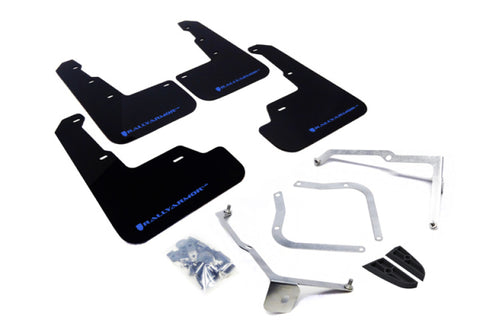 Rally Armor - Subaru 15-21 WRX & ST - Urethane Mud Flaps (Black w/ Blue Logo)