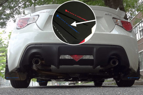 Rally Armor - Subaru 13-20 BRZ - Polyurethane Mud Flaps (Black w/ Blue Logo)