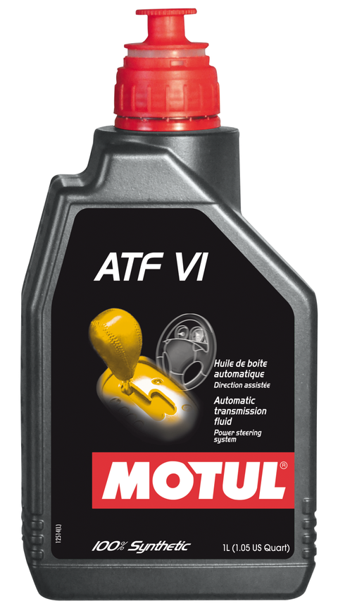 Motul 1L Transmision Fluid ATF VI 100% Synthetic - Case of 12