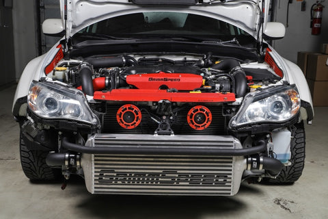 GrimmSpeed - Subaru 08-14 WRX - Front Mount Intercooler Kit (Raw Core / Black Pipe)