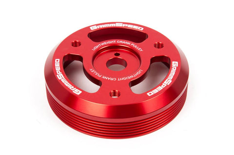 GrimmSpeed - Subaru 15-20 BRZ / 15-21 WRX - Lightweight Crank Pulley (Red)