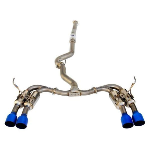 Invidia - Subaru 15-21 WRX & STi - Gemini 80mm Full Titanium Quad 101mm Tip Cat-Back Exhaust