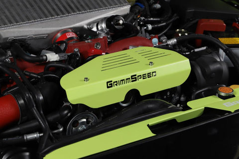 GrimmSpeed - Subaru 02-14 WRX / 04-21 STI / 05-09 LGT/OBXT / 04-13 FXT - Alternator Cover (Neon Green)