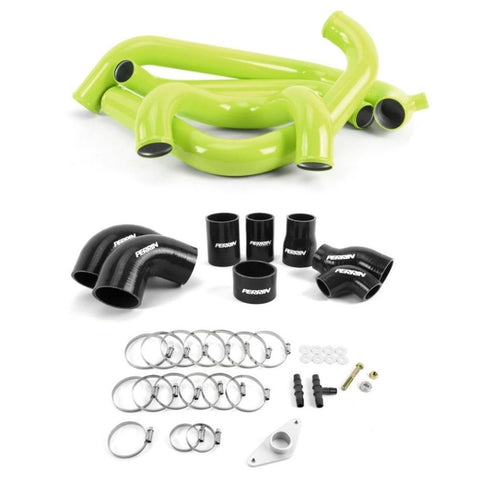 Perrin - Subaru 15-21 STI - Neon Yellow Boost Tubes w/ Black Couplers