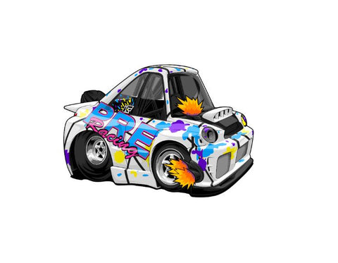 PREracing - WRX Cartoon Racing Sticker